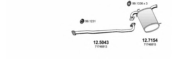 ASSO ART3707 Exhaust System